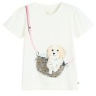Cool Club, T-shirt dziewczęcy, biały
