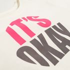 Cool Club, T-shirt dziewczęcy, biały, It's Okay