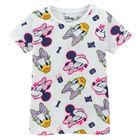 Cool Club, T-shirt dziewczęcy, biały, Myszka Minnie