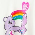 Cool Club, T-shirt dziewczęcy, biały, Troskliwe Misie