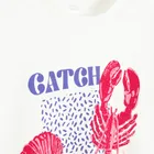 Cool Club, T-shirt dziewczęcy, crop top, biały