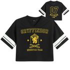 Cool Club, T-shirt dziewczęcy, crop top, czarny, Harry Potter