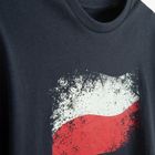 Cool Club, T-shirt dziewczęcy, crop top, granatowy