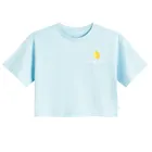 Cool Club, T-shirt dziewczęcy, crop top, mix, zestaw, 2 szt.