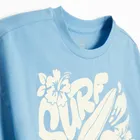 Cool Club, T-shirt dziewczęcy, crop top, niebieski