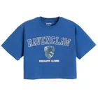 Cool Club, T-shirt dziewczęcy, crop top, niebieski, Harry Potter