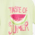 Cool Club, T-shirt dziewczęcy, crop top, zielony