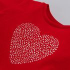 Cool Club, T-shirt dziewczęcy, czerwony, serce