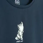 Cool Club, T-shirt dziewczęcy, granatowy