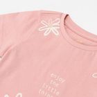 Cool Club, T-shirt dziewczęcy, jasnoróżowy, Enjoy the little things