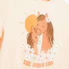 Cool Club, T-shirt dziewczęcy, pomarańczowy