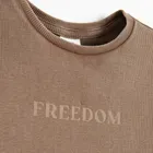 Cool Club, T-shirt dziewczęcy, prążkowany, brązowy