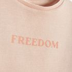 Cool Club, T-shirt dziewczęcy, prążkowany, pomarańczowy