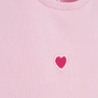 Cool Club, T-shirt dziewczęcy, prążkowany, różowy