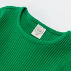 Cool Club, T-shirt dziewczęcy, prążkowany, zielony