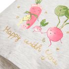 Cool Club, T-shirt dziewczęcy, szary, Happy with You