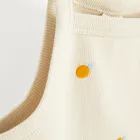 Cool Club, Top dziewczęcy, prążkowany, beżowy