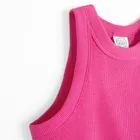Cool Club, Top dziewczęcy, prążkowany, różowy
