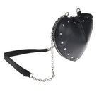 Cool Club, torebka w kształcie serca, czarna z ćwiekami