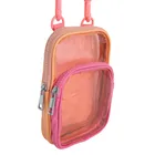 Cool Club, transparentna torebka, pomarańczowo-różowa