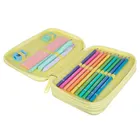 CoolPack, Jumper 2, piórnik rozkładany, podwójny, z wyposażeniem, Pastel Powder Yellow