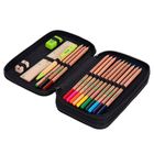 CoolPack, Jumper 2, piórnik rozkładany, podwójny, z wyposażeniem, Rpet Black