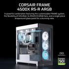 Corsair, obudowa, FRAME 4500X RS-R ARGB, biała, Mid Tower ATX