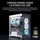 Corsair, Obudowa komputerowa, FRAME 4500X LX-R RGB Biała Mid Tower ATX