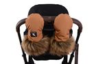 Cottonmoose, rękawice do wózka z futerkiem, Black