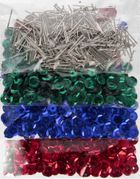 Craft With Fun, cekiny metaliczne, mix, 3 szt.