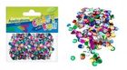Craft With Fun, cekiny metaliczne, okrągłe, kolorowe, 6,5 mm