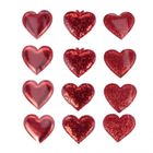 Craft With Fun, naklejki metalizowane, Serca