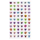 Craft With Fun, ozdoba dekoracyjna, samoprzylepne kryształki, 10 mm, 11 szt.