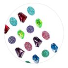 Craft With Fun, ozdoba dekoracyjna, samoprzylepne kryształki szlachetne, 16 szt.