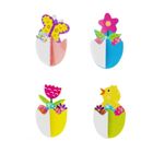 Craft With Fun, ozdobne naklejki, harmonijka, kwiaty