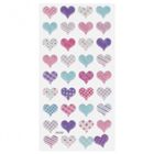 Craft With Fun, ozdobne naklejki, puffy, serce