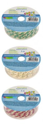 Craft With Fun, sznurek ozdobny, 3m, 1 szt.