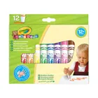 Crayola, Mini Kids, zmywalne flamastry z płaską końcówką odporną na nacisk, 12 szt.
