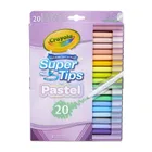 Crayola, Super Tips, flamastry zmywalne, pastelowe, 20 szt.