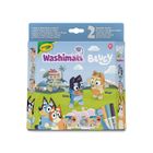 Crayola, Washimals, Bluey, figurki do kolorowania zmywalnymi flamastrami, 2 szt.