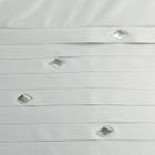 Crystal, narzuta satynowa ozdobiona cyrkoniami, 220-240 cm