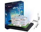 Cubic Fun, Biały Dom, puzzle 3D Led, 56 elementy