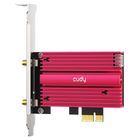 Cudy, karta sieciowa, WE4000 AX5400 Wi-Fi 6/6E BT 5.2 Intel AX210NGW Radiator PCIe + Antena na kablu