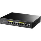 Cudy, przełącznik, switch, GS1010PE 8-Port Gigabit PoE+ 120W 2xGbE Uplink