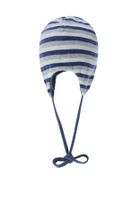 Czapka chłopięca, wiązana, ciemnoniebieska, Bellybutton