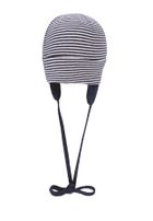 Czapka chłopięca, wiązana, granatowa, Bellybutton