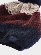 Czapka chłopięca z pomponem, z wełną, mix, 4F