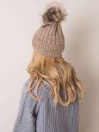 Czapka damska, beżowa, Rue Paris