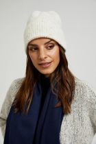 Czapka damska, biała, Moodo