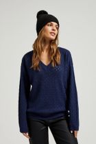 Czapka damska, czarna, Moodo